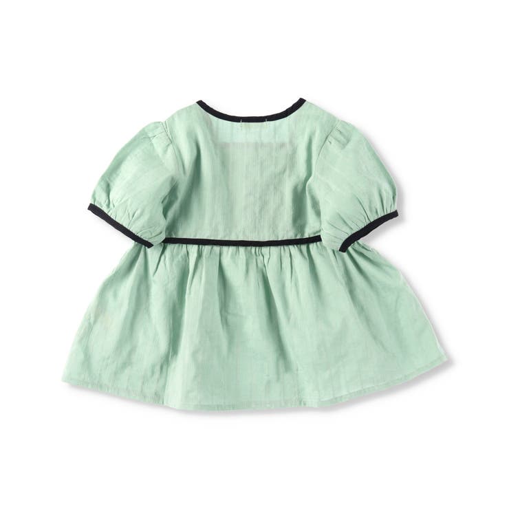 【プチレディ】配色パイピング半袖ブラウス 子供服 キッズ | ブランシェス | 詳細画像18 