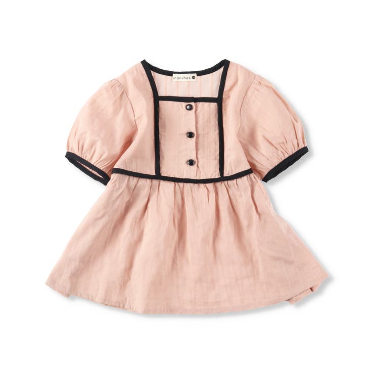 【プチレディ】配色パイピング半袖ブラウス 子供服 キッズ | ブランシェス | 詳細画像2 