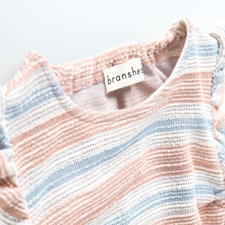 【ペア/お揃い】マルチボーダーツイード半袖ワンピース 子供服 キッズ | ブランシェス | 詳細画像5 