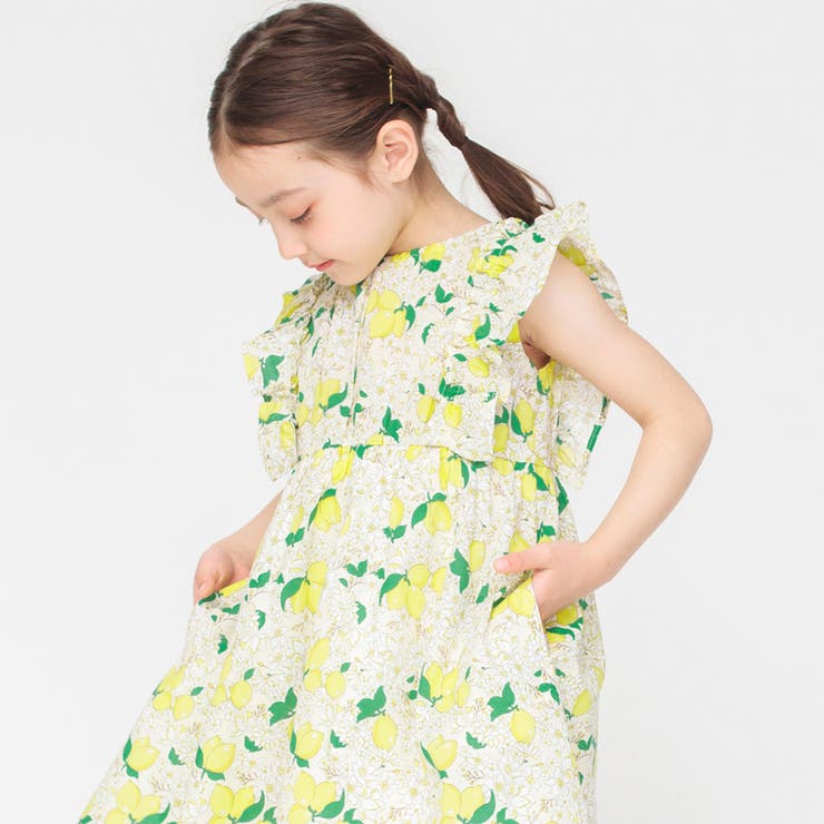 DOLCE&GABBANA キッズワンピース レモン柄&デニムスカート DOLCE&GABBANA キッズワンピース レモン柄&デニムスカート Dolce