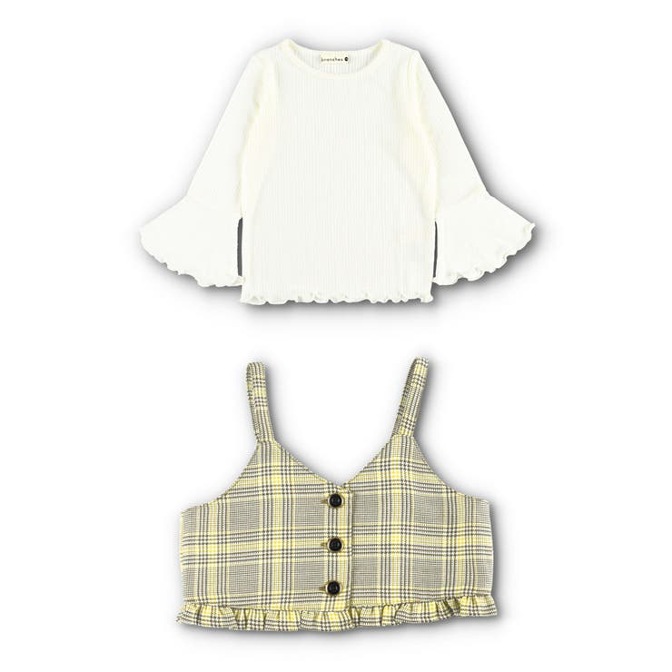 【おそろい】チェックビスチェセット | ブランシェス | 詳細画像4 