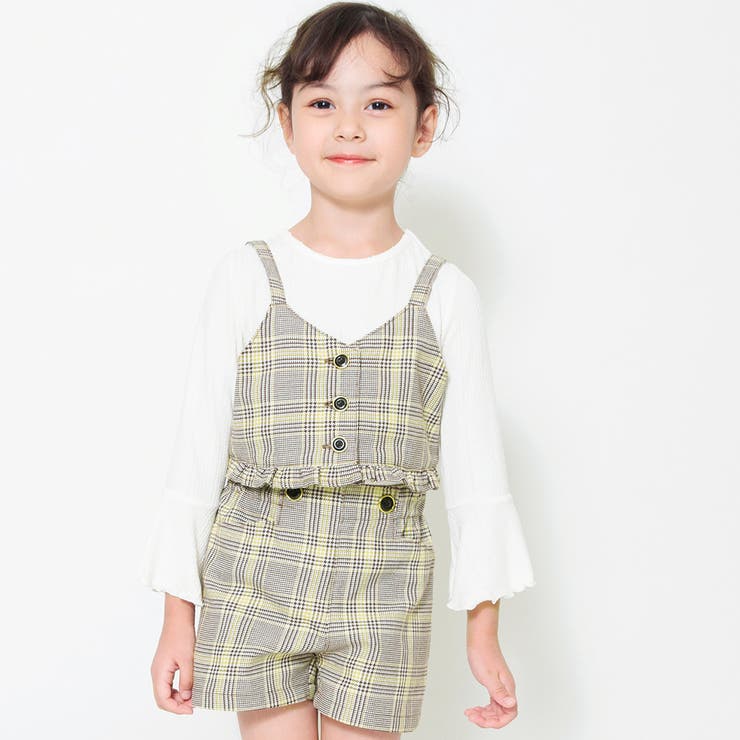 ブラウン | 【おそろい】チェックショートパンツ | ブランシェス