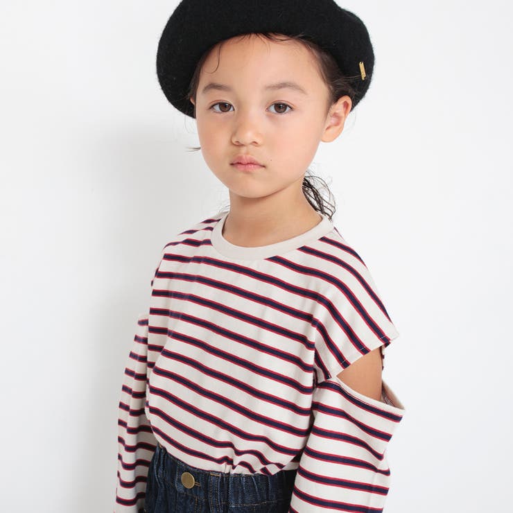 （ロイヤルコットン） ショルダーカットアウト長袖Tシャツ | ブランシェス | 詳細画像15 