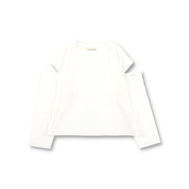 （ロイヤルコットン） ショルダーカットアウト長袖Tシャツ | ブランシェス | 詳細画像2 