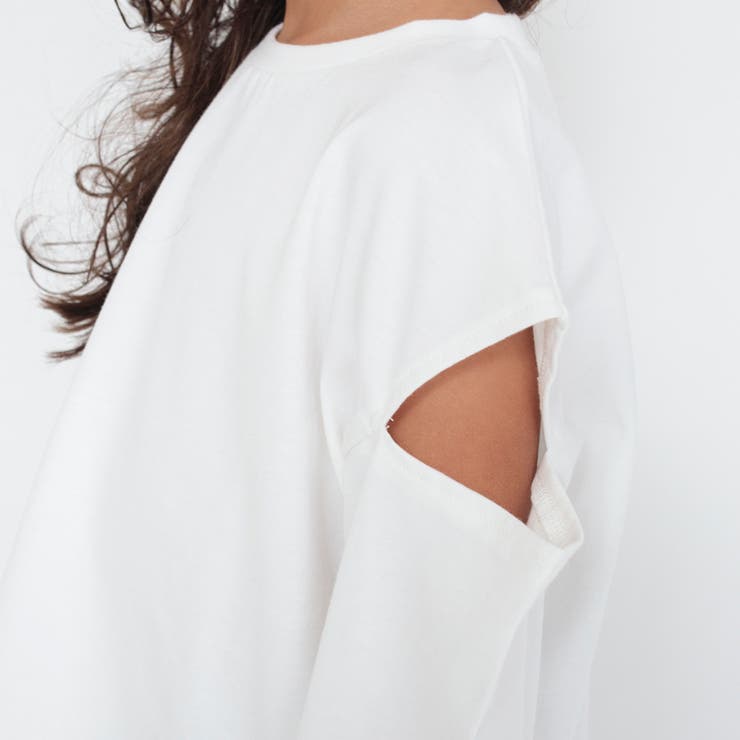 （ロイヤルコットン） ショルダーカットアウト長袖Tシャツ | ブランシェス | 詳細画像7 
