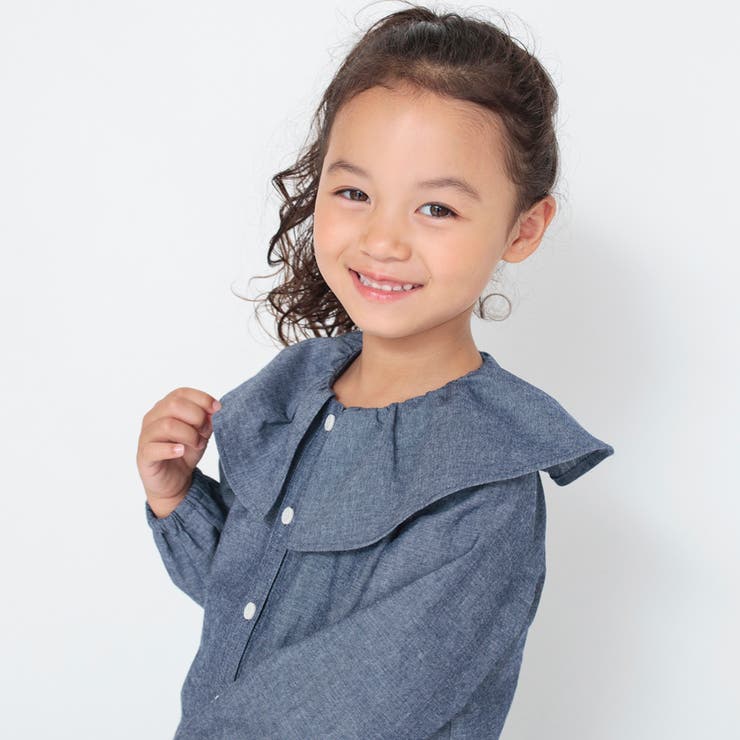 ネイビーブルー | ダンガリーブラウス | ブランシェス