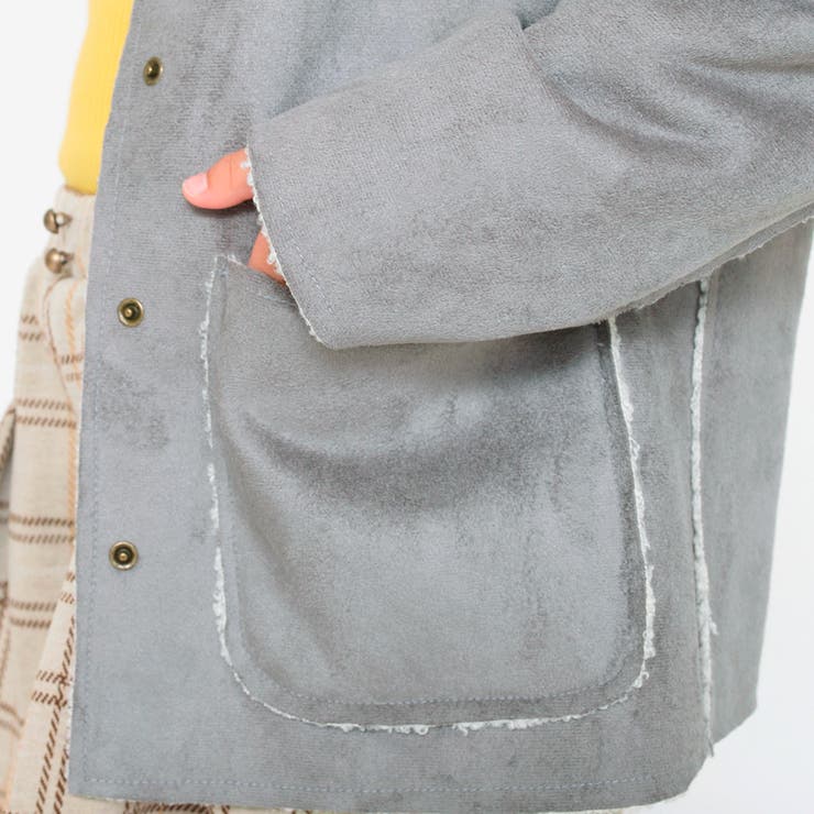 スウェードボンディングボア リバーシブルボアジャケット | ブランシェス | 詳細画像15 