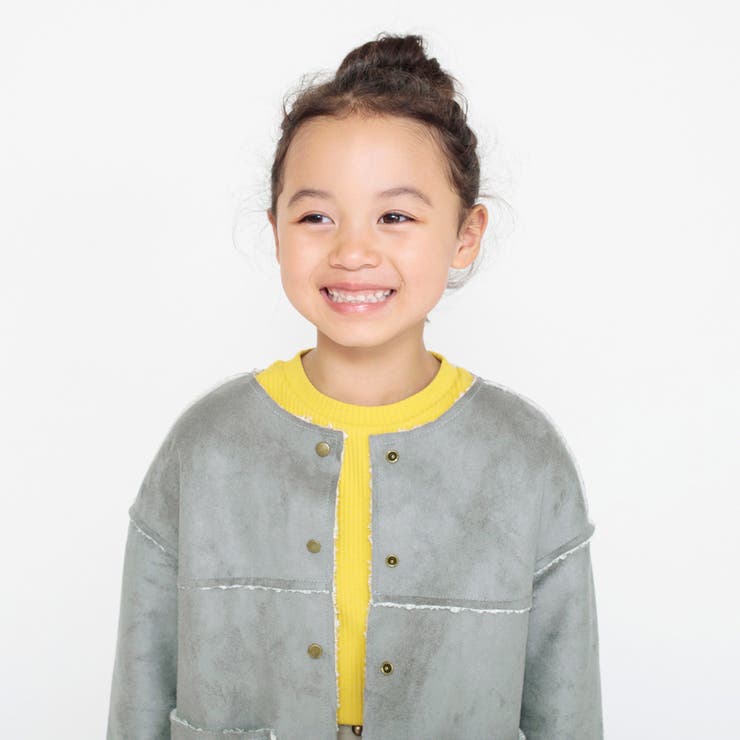 ライトグレー | スウェードボンディングボア リバーシブルボアジャケット | ブランシェス