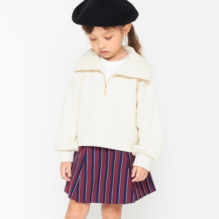 【お揃い】レジメンタルストライプインナーパンツ付きスカート | ブランシェス | 詳細画像29 