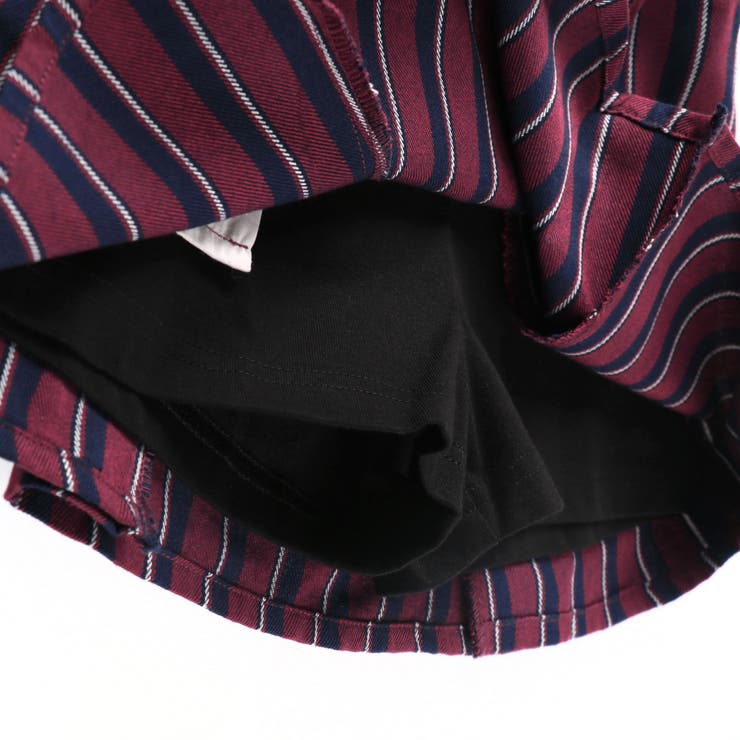 【お揃い】レジメンタルストライプインナーパンツ付きスカート | ブランシェス | 詳細画像34 