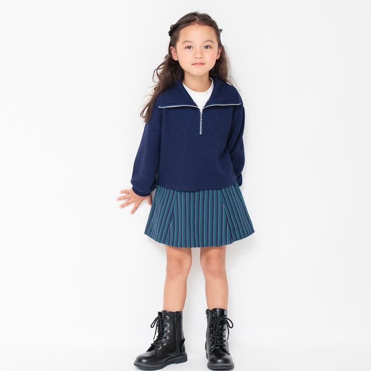 【お揃い】レジメンタルストライプインナーパンツ付きスカート | ブランシェス | 詳細画像38 