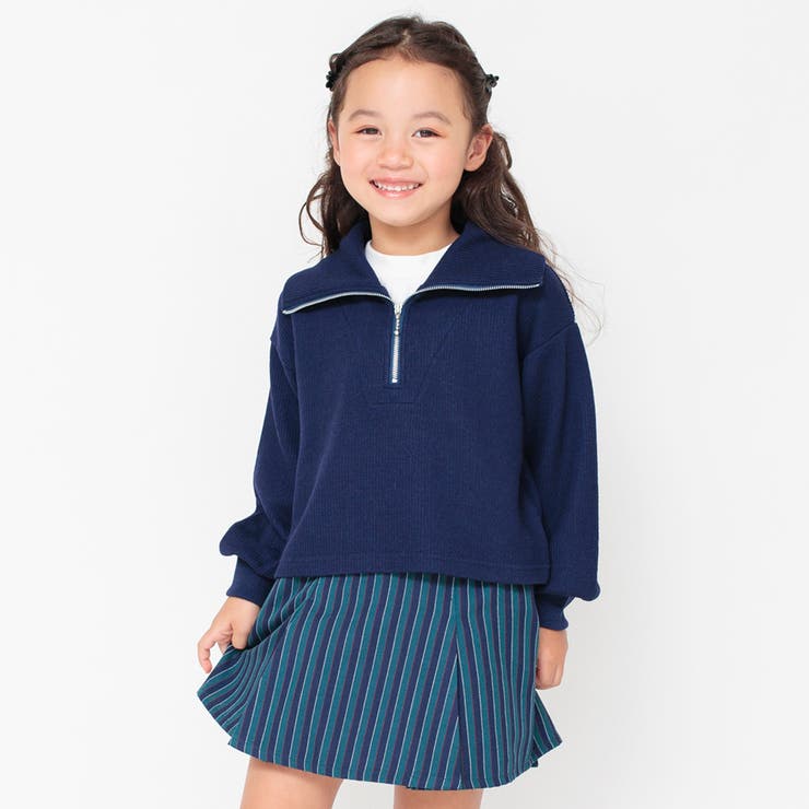 【お揃い】レジメンタルストライプインナーパンツ付きスカート | ブランシェス | 詳細画像40 