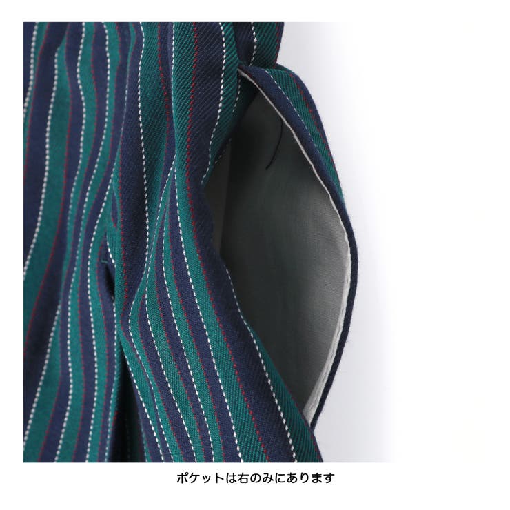 【お揃い】レジメンタルストライプインナーパンツ付きスカート | ブランシェス | 詳細画像44 