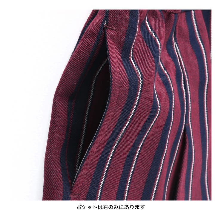 【お揃い】レジメンタルストライプインナーパンツ付きスカート | ブランシェス | 詳細画像9 