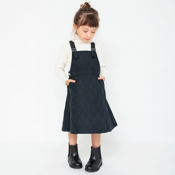 ネイビーブルー | キルティングジャンパースカート | ブランシェス