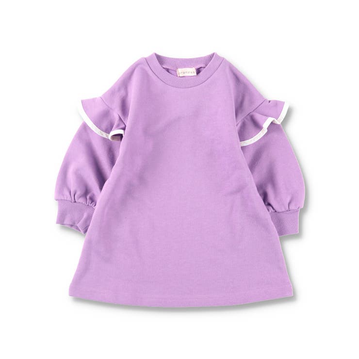 裏毛 袖フリルワンピース | ブランシェス | 詳細画像2 