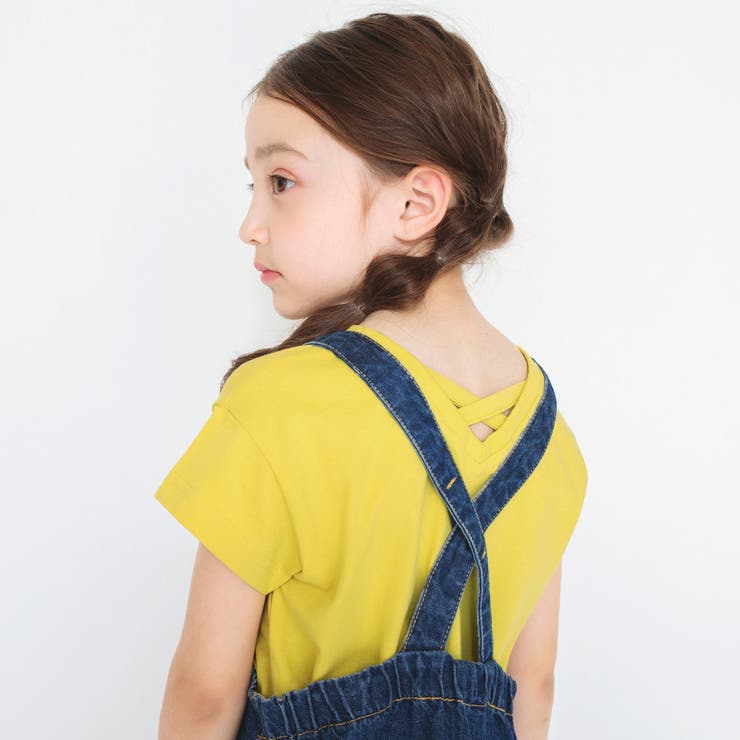 イエロー | 【プチプラ】背中クロスTシャツ | ブランシェス