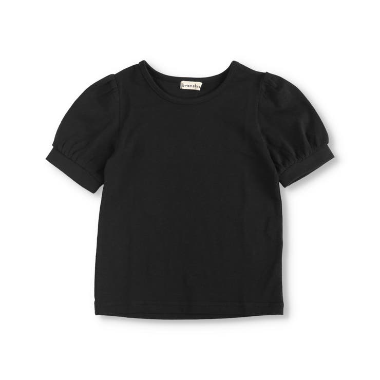 ブラック | 【WEB限定】パフスリーブ5分袖Tシャツ/子供服/キッズ/綿100%/女の子 | ブランシェス