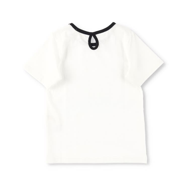 オフホワイト | 【WEB限定/綿100%】配色半袖Tシャツ/子供服/キッズ/女の子 | ブランシェス