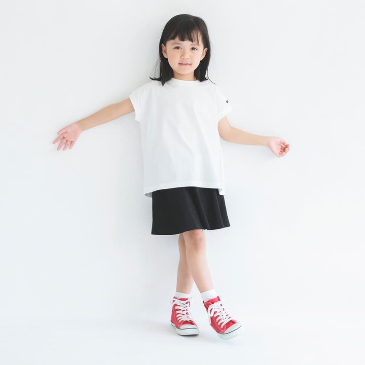 オフホワイト | 【WEB限定】フレンチスリーブ半袖Tシャツ 子供服 キッズ | ブランシェス