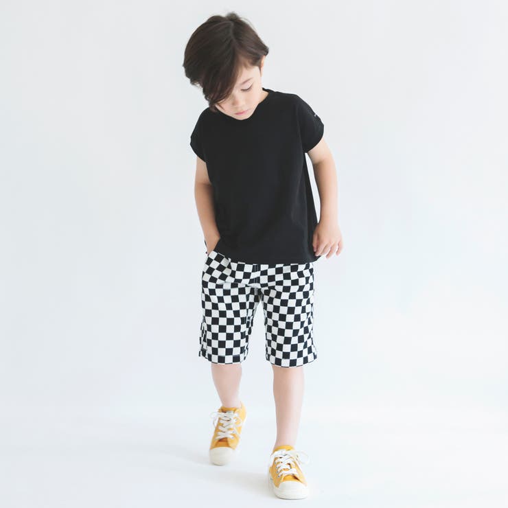 ブラック | 【WEB限定】フレンチスリーブ半袖Tシャツ 子供服 キッズ | ブランシェス