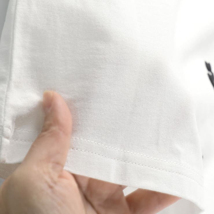 黒ネコプリントフレンチスリーブTシャツ 子供服 キッズ | ブランシェス | 詳細画像10 