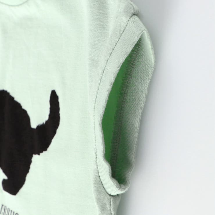 黒ネコプリントフレンチスリーブTシャツ 子供服 キッズ | ブランシェス | 詳細画像27 