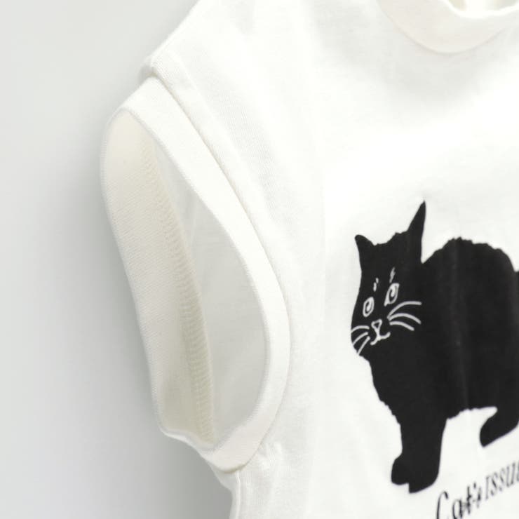 markgong 猫プリント リボン付き黒Tシャツ 楽天市場】暗闇の黒猫（くろねこ）／半袖Tシャツ : MYDS 楽天市場店