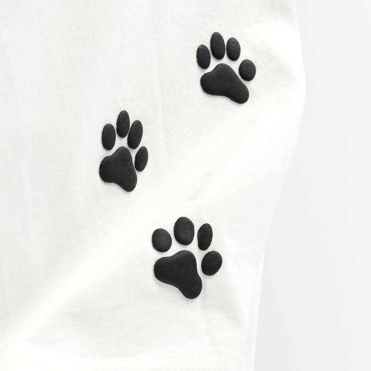 黒ネコプリントフレンチスリーブTシャツ 子供服 キッズ | ブランシェス | 詳細画像9 