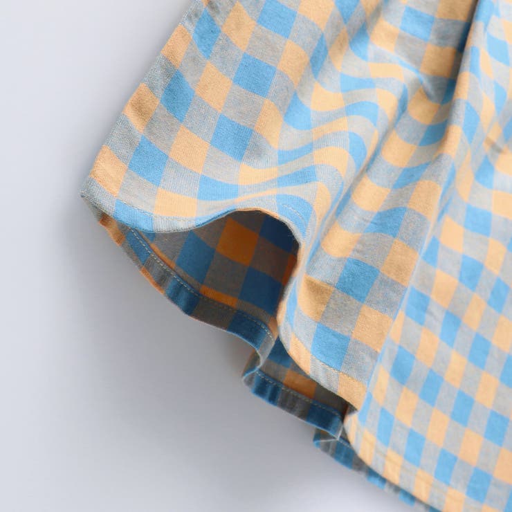 【WEB限定】ギンガムチェックドッキングワンピース 子供服 キッズ | ブランシェス | 詳細画像8 