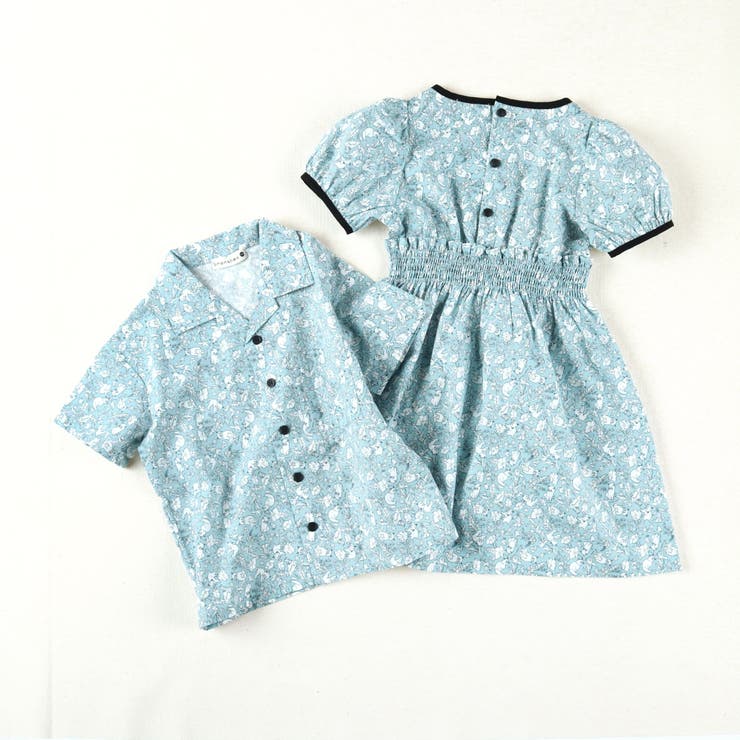 【Cat's ISSUE】ネコ総柄半袖ワンピース 子供服  キッズ[品番：BRSK0003347]｜BRANSHES（ブランシェス）のキッズファッション通販｜SHOPLIST（ショップリスト）