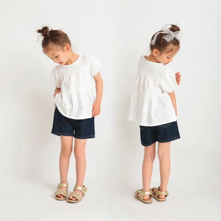 バルーン袖ティアードTシャツ | ブランシェス | 詳細画像3 