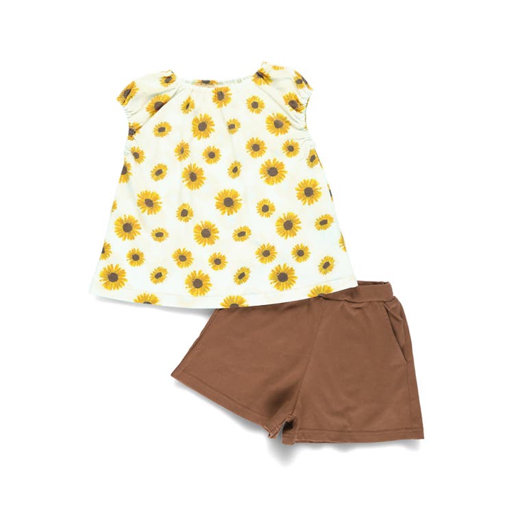 おそろい】ひまわり柄セットアップ[品番：BRSK0008385]｜ブランシェス