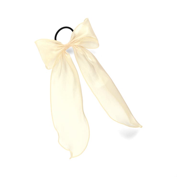 オーガンジービッグリボンヘアゴム | ブランシェス | 詳細画像2 