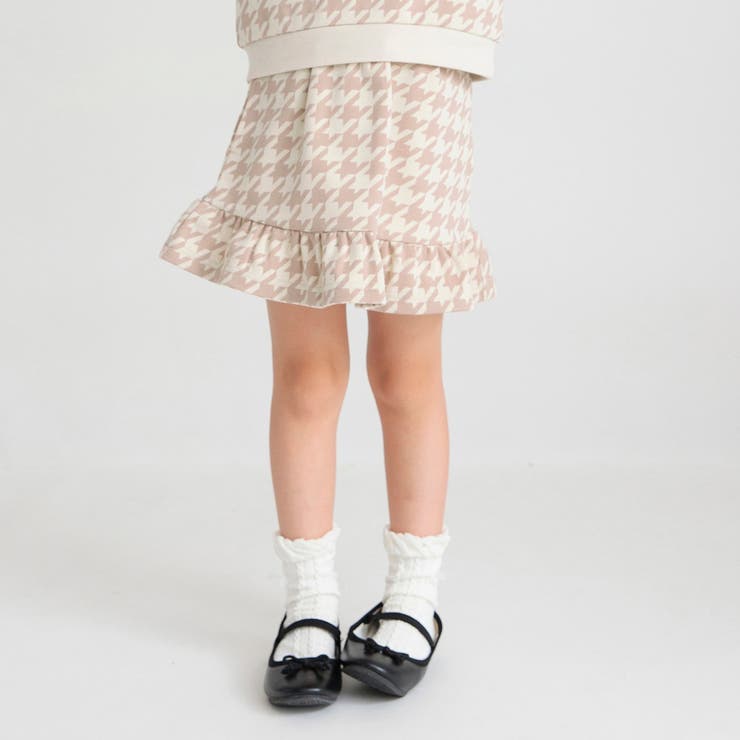 ブラウン | 千鳥ジャガードスカート | ブランシェス