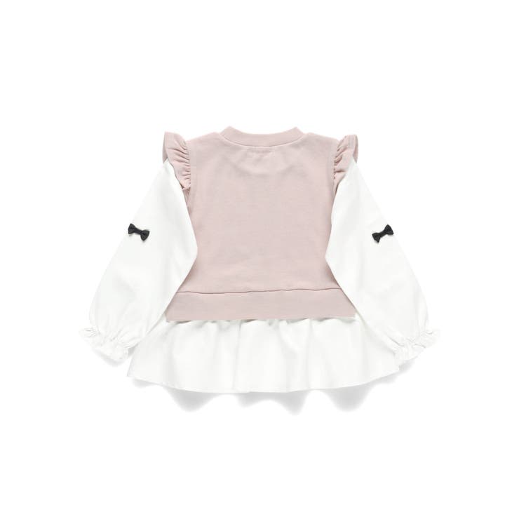 リボン付き重ね着風トップス | ブランシェス | 詳細画像11 