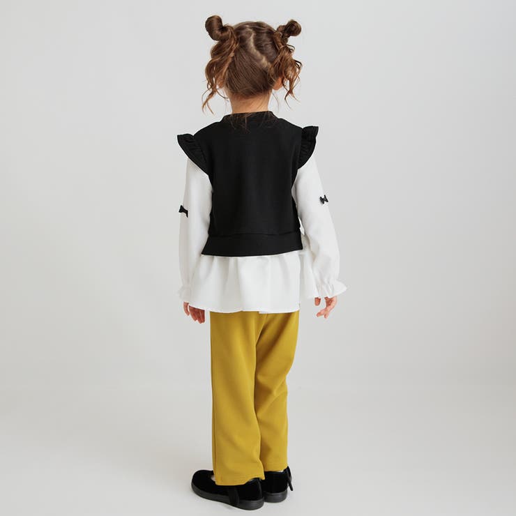 リボン付き重ね着風トップス | ブランシェス | 詳細画像15 