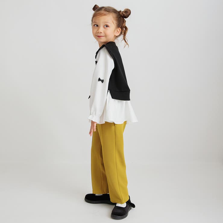 リボン付き重ね着風トップス | ブランシェス | 詳細画像16 