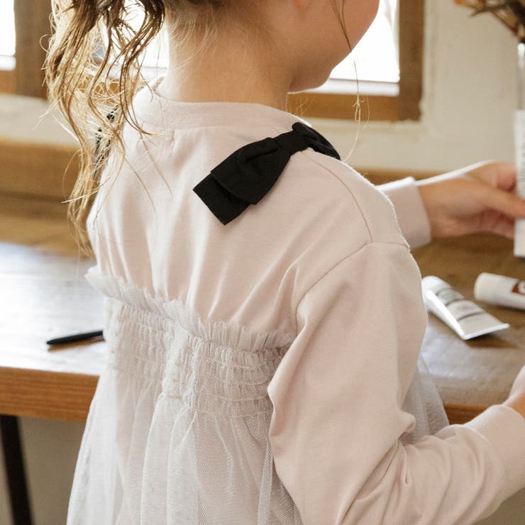 チュールドッキング長袖Ｔシャツ | ブランシェス | 詳細画像16 