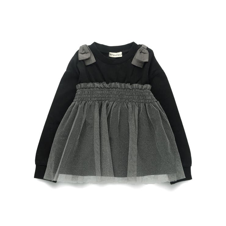 チュールドッキング長袖Ｔシャツ | ブランシェス | 詳細画像18 