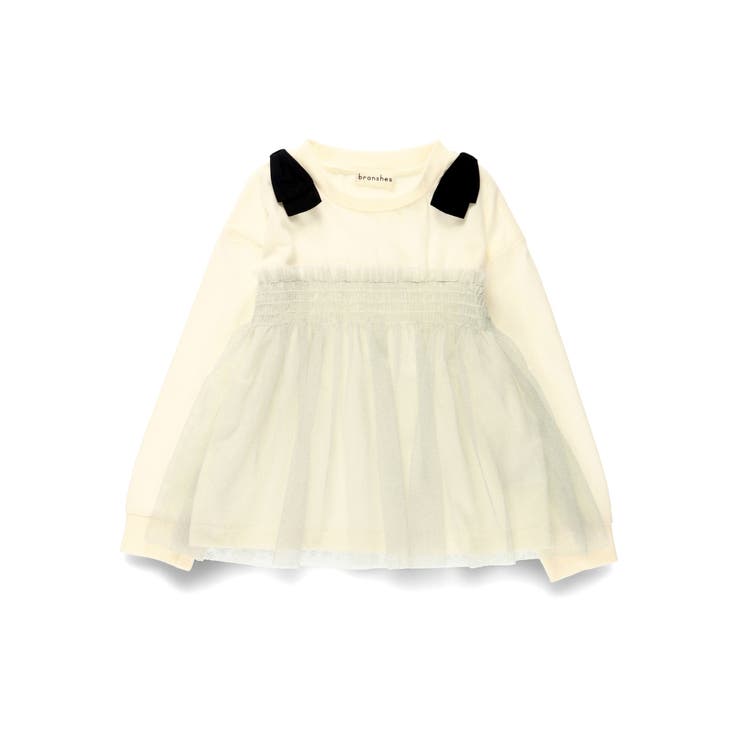 チュールドッキング長袖Ｔシャツ | ブランシェス | 詳細画像2 