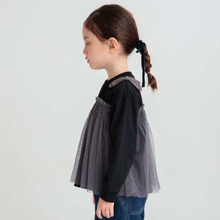 チュールドッキング長袖Ｔシャツ | ブランシェス | 詳細画像20 