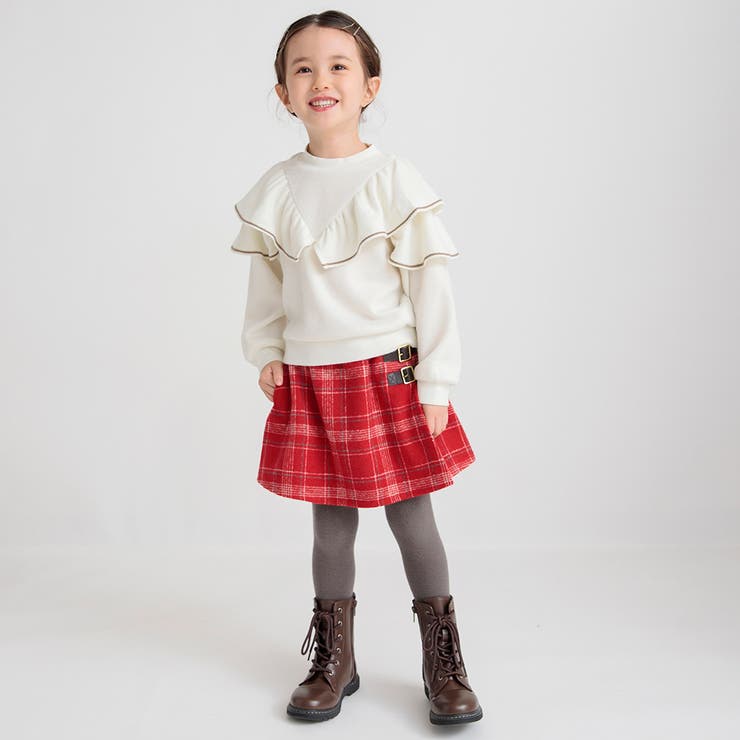 シャギーチェックスカート | ブランシェス | 詳細画像10 