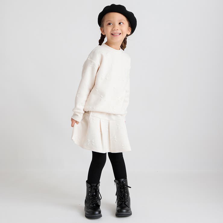 リボン総柄膨れジャガードスカート | ブランシェス | 詳細画像3 