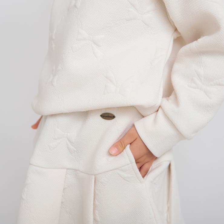 リボン総柄膨れジャガードスカート | ブランシェス | 詳細画像7 