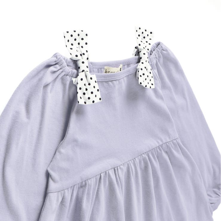 肩リボンカットソーワンピース | ブランシェス | 詳細画像13