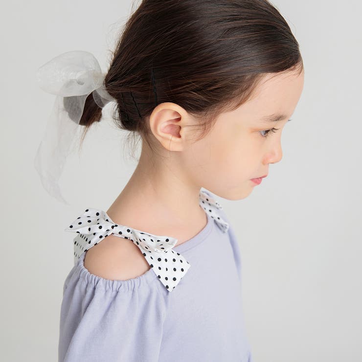 肩リボンカットソーワンピース | ブランシェス | 詳細画像15