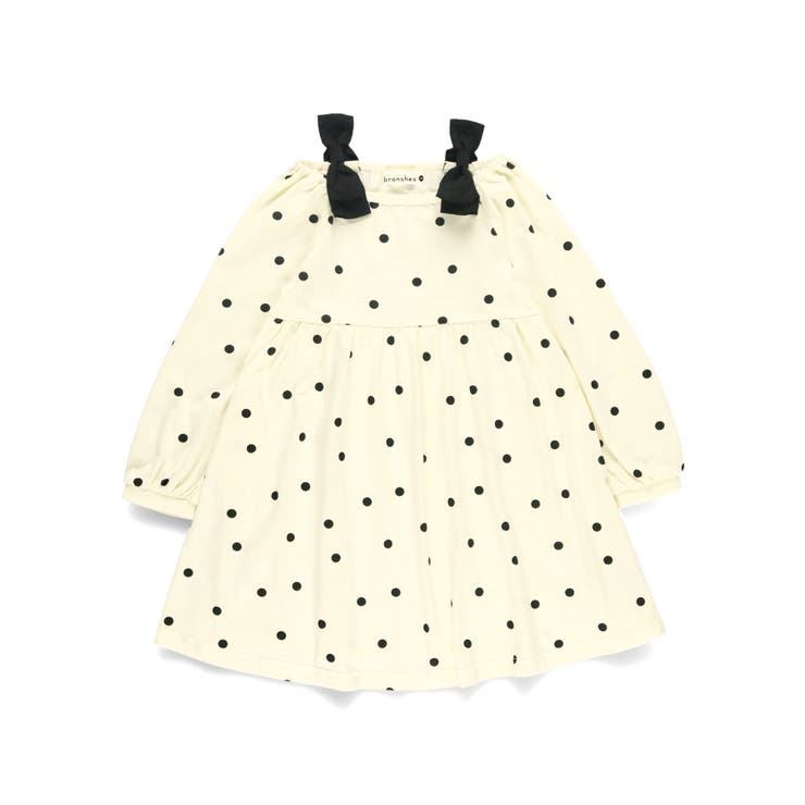 肩リボンカットソーワンピース | ブランシェス | 詳細画像2