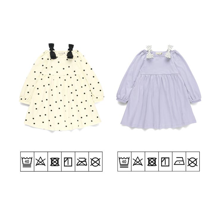 肩リボンカットソーワンピース | ブランシェス | 詳細画像24