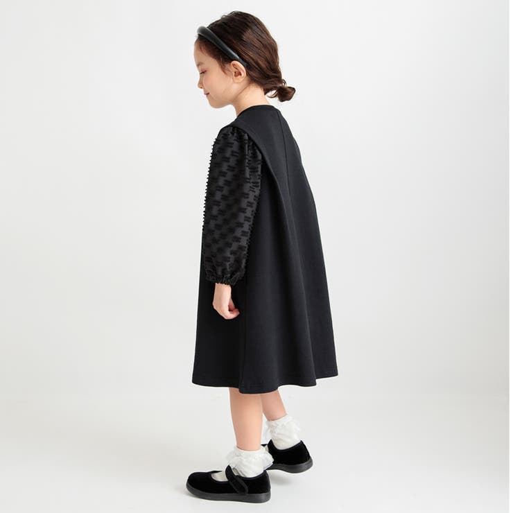 袖ふんわりワンピース[品番：BRSK0008587]｜BRANSHES（ブランシェス）のキッズファッション通販｜SHOPLIST（ショップリスト）